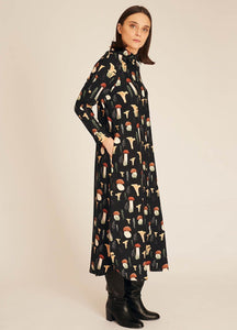 Fungi Foraging Shirt Dress