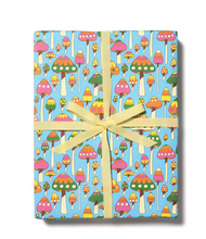 Load image into Gallery viewer, Groovy Mushrooms Gift Wrap
