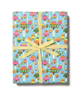 Groovy Mushrooms Gift Wrap