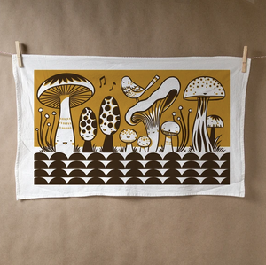 Tea Towel: Mushrooms