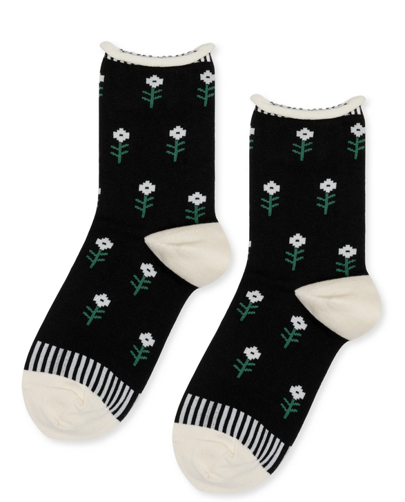 Needlepoint Crew Socks