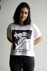 Ok Goodnite Cropped Loose Tee