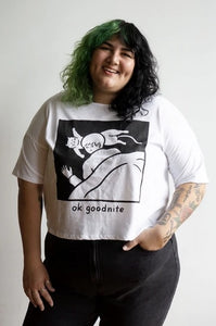 Ok Goodnite Cropped Loose Tee