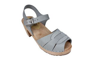 Lotta Peep-Toe Clogs