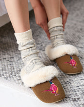 Load image into Gallery viewer, Pleasant Pheasant Fuzzy Slippers
