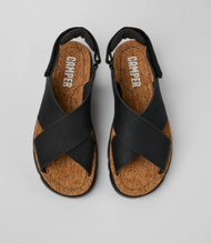 Load image into Gallery viewer, Camper Sandal: Black Crossover
