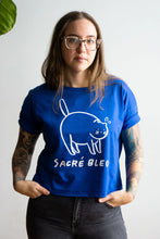 Load image into Gallery viewer, Sacre Bleu Crop Heavy Loose Tee
