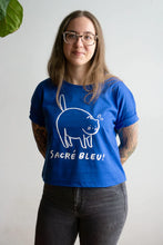 Load image into Gallery viewer, Sacre Bleu Crop Heavy Loose Tee

