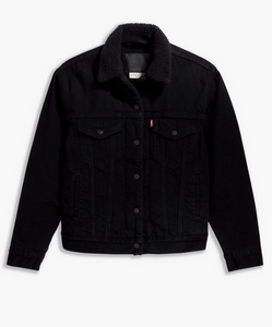 Levi's Sherpa Denim Jacket (Black)