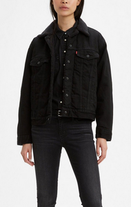 Levi's Sherpa Denim Jacket (Black)