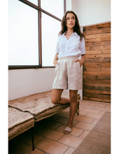Load image into Gallery viewer, Deep Blue Ocean Linen Short
