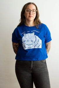 Shut Up Everyone Crop Heavy Loose Tee