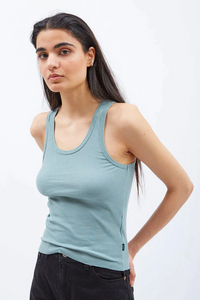 Pale Shore Rib Tank by Dr Denim