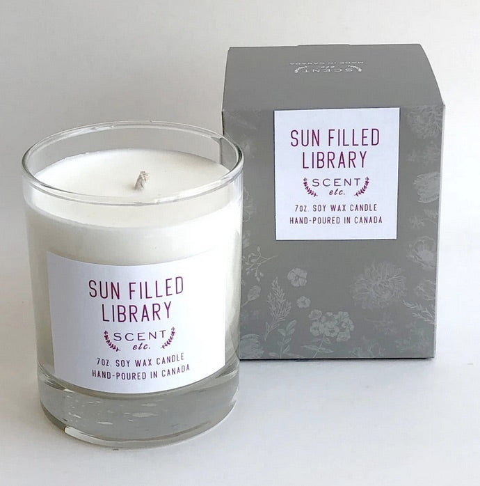 Candle: Sun-Filled Library