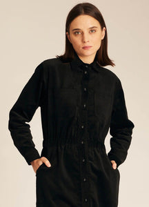 Midnight Corduroy Dress