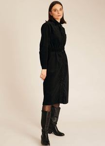Midnight Corduroy Dress