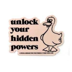 Hidden Powers Duck Sticker