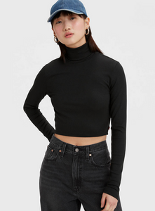 Night Sky Ribbed Crop Turtleneck by Levi's