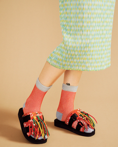 Umbrella Knit Crew Sock