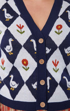 Load image into Gallery viewer, Duck Intarsia Cardigan
