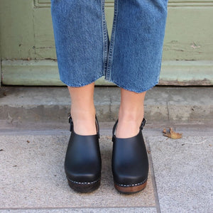 Lotta High-Heel Slingback Clogs