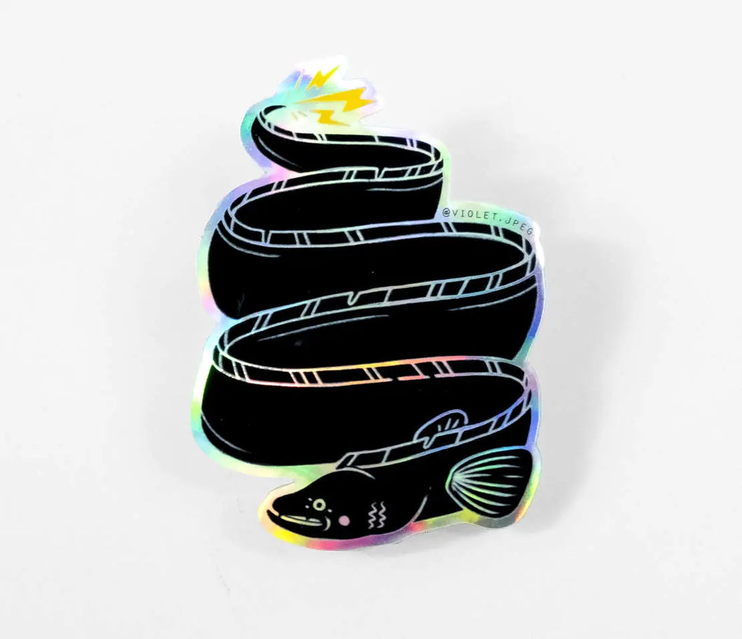 Holographic Eel Sticker