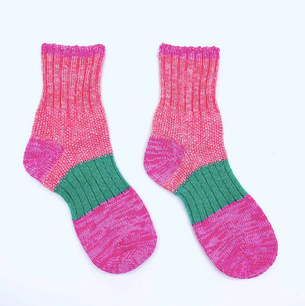 Knit Hiker Sock: Watermelon